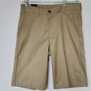 Nautica Boys School Uniform Shorts | Size 16 | Khaki | NEW N861053E